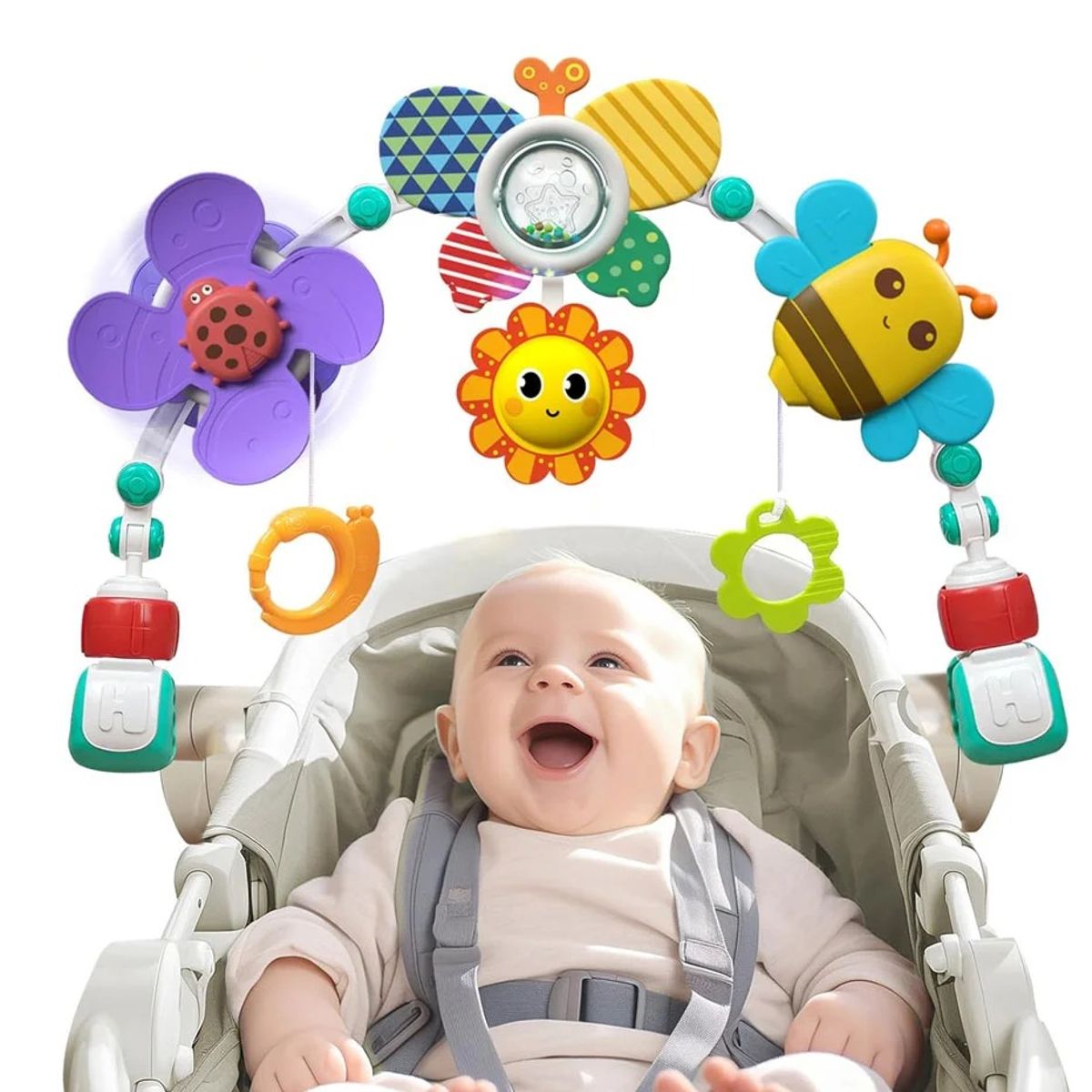 GENERICO - Arco Abejita de Coche Cuna y Silla comer Para Bebés