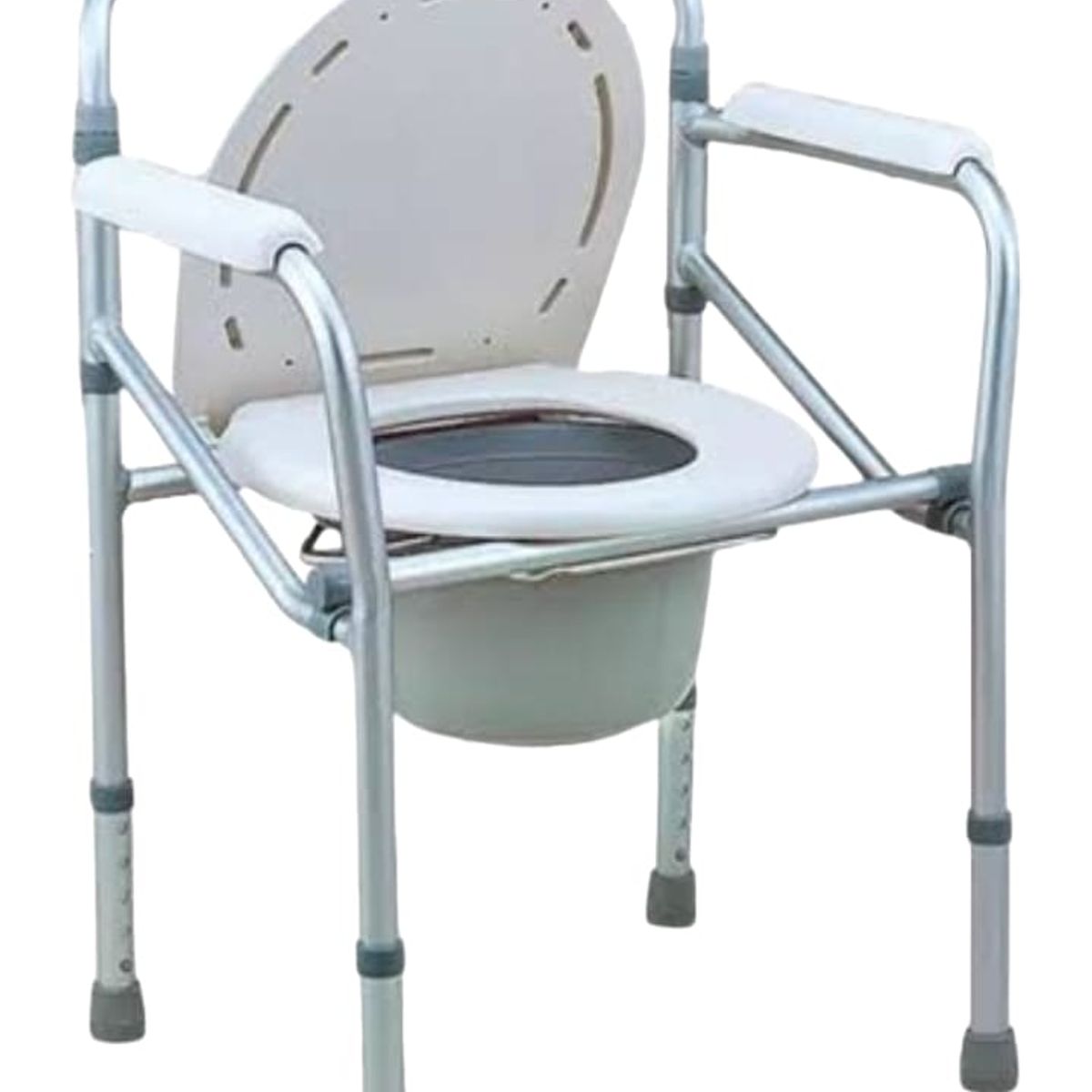 GENERICO - Silla de Baño Inodoro Portatil Plegable de Aluminio Importado