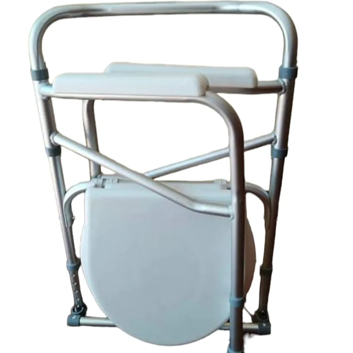 GENERICO - Silla de Baño Inodoro Portatil Plegable de Aluminio Importado