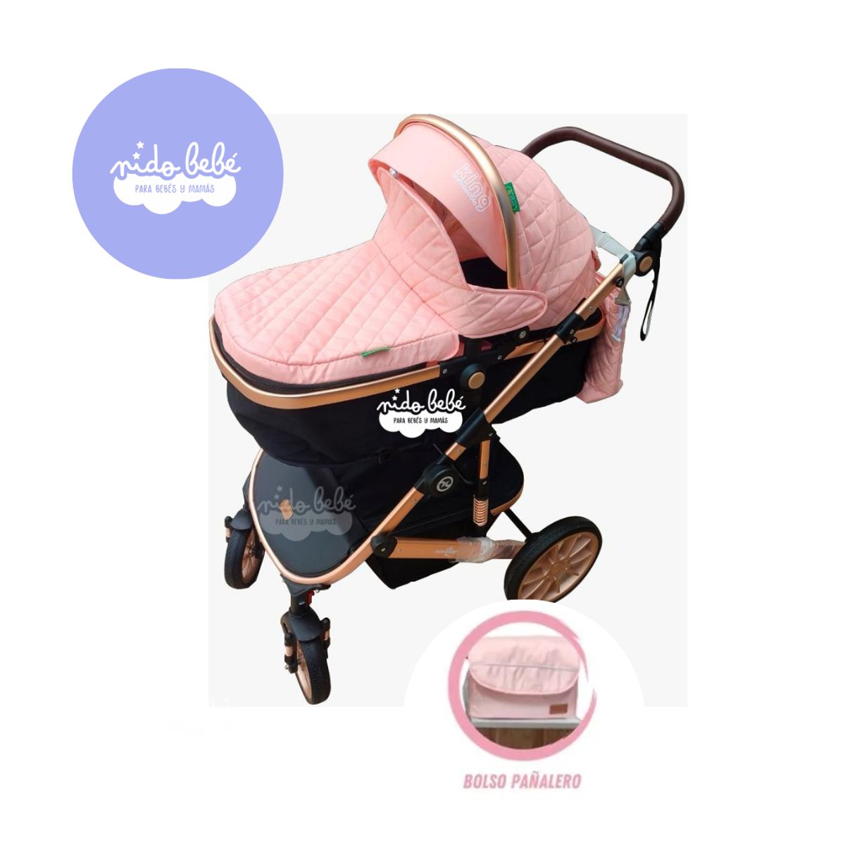 GENERICO - Coche moisés PREMIUM LITE 2 MAXI BABY KINGROSA