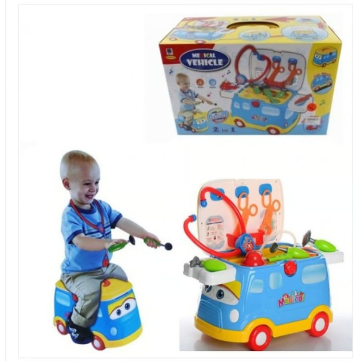 GENERICO - Carro con Set Medico Interactivo