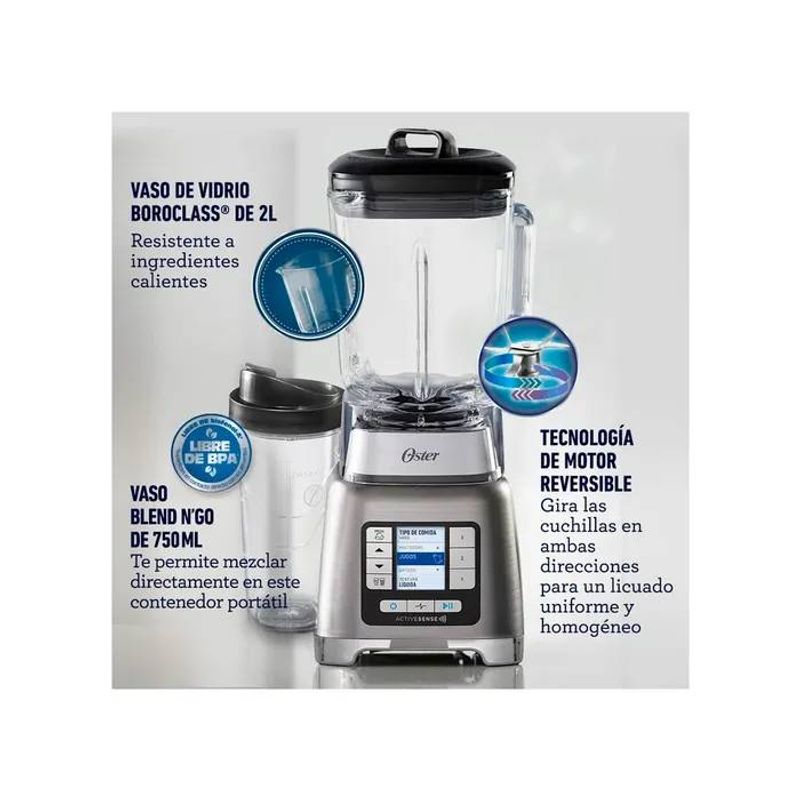 OSTER - Licuadora ActiveSense Oster  Vaso Blend N Go BLSTTDG NBG
