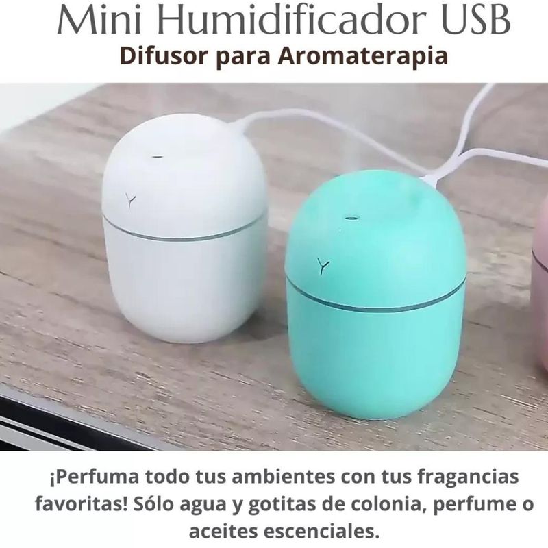 GENERICO - Humidificador Purificador Aromaterapia USB Portátil