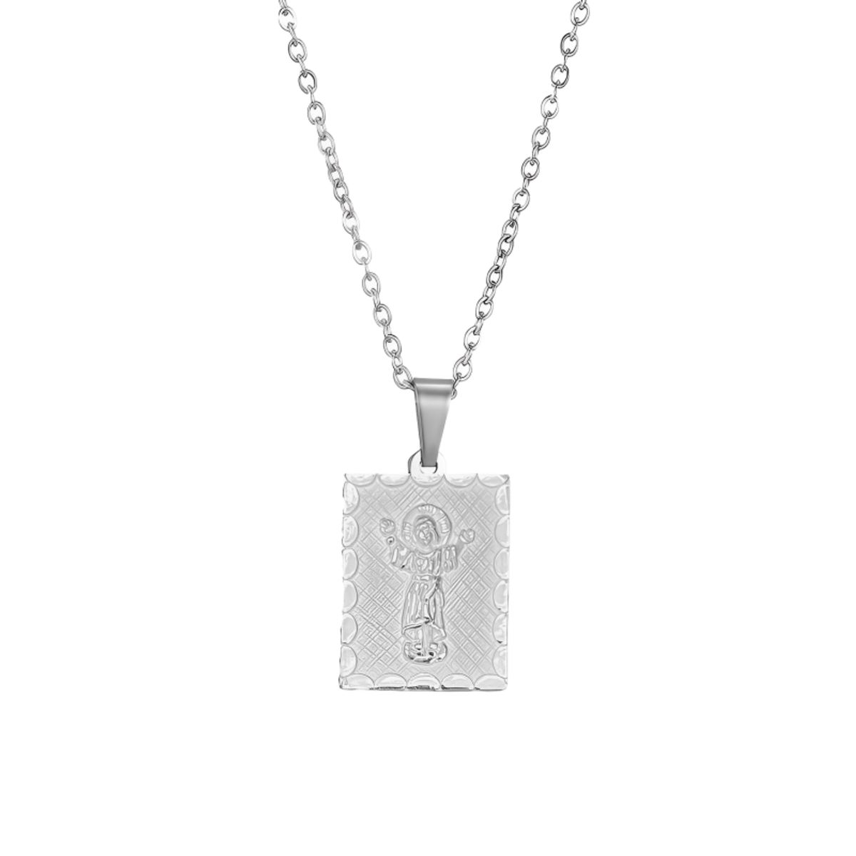 GENERICO - Collar Mujer Medalla Divino Niño Joya Religiosa Plata