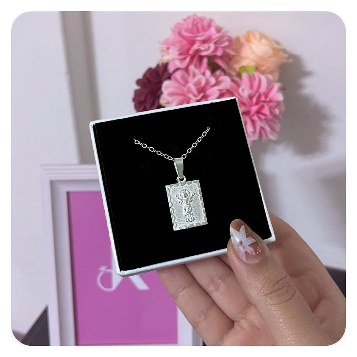 GENERICO - Collar Mujer Medalla Divino Niño Joya Religiosa Plata