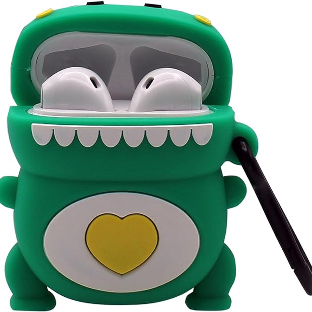 GENERICO - FUNDA AIRPOD DINO CORAZON SILICONA