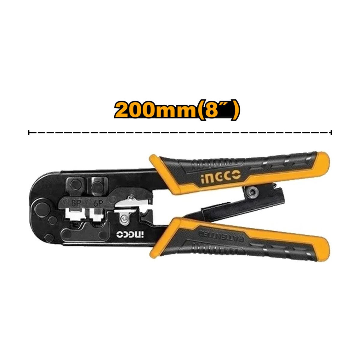 INGCO TOOLS - Alicate crimpeadora de terminales de red y telefonica Ingco