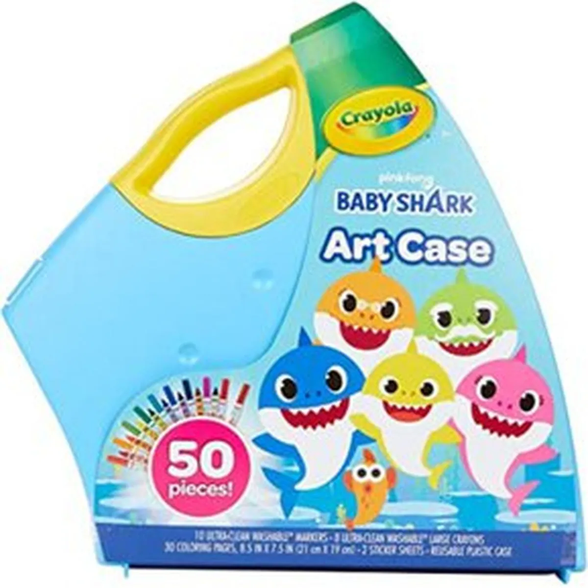 CRAYOLA DOUGH - Crayola Baby Shark Set Artístico para Colorear 50pzs