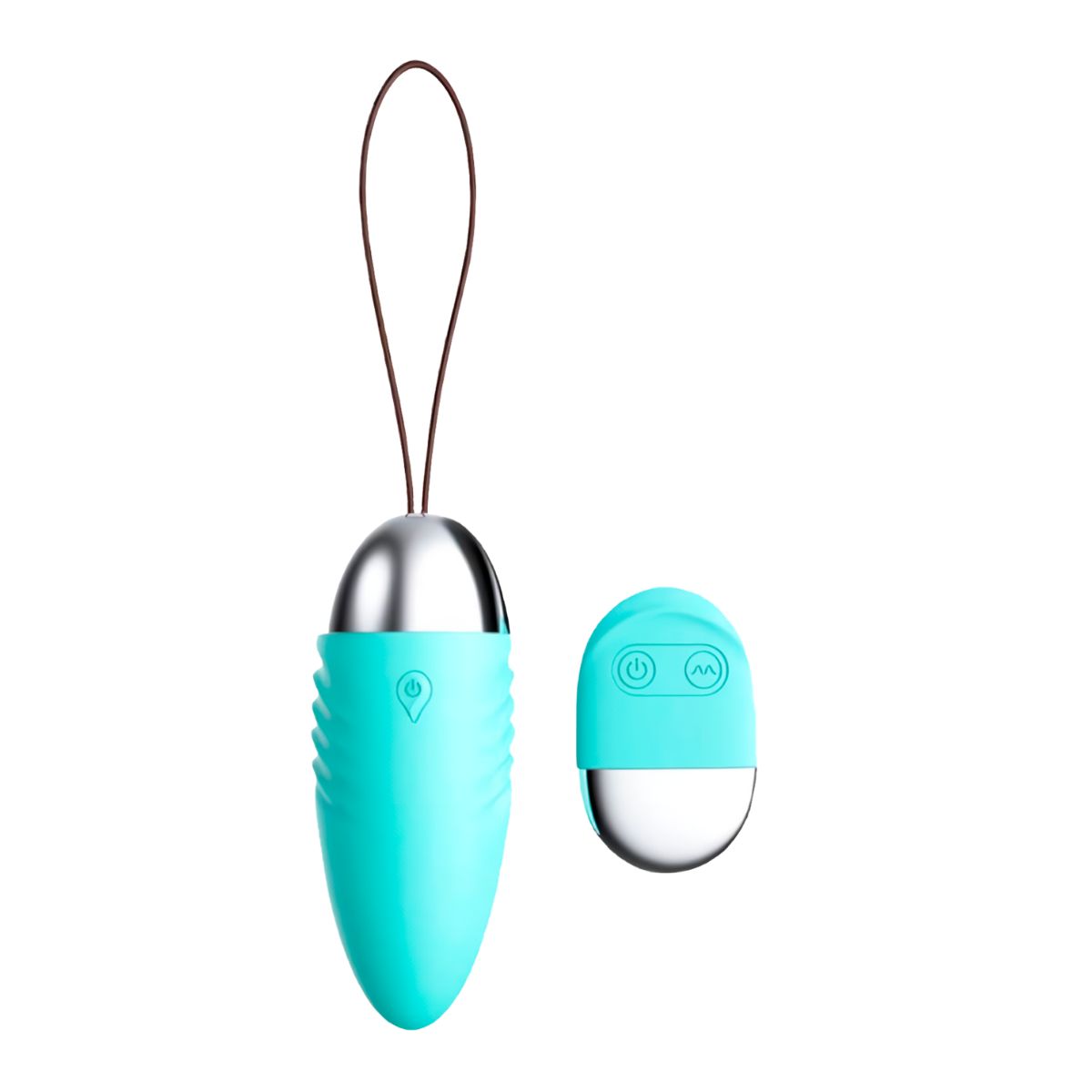 GENERICO - Vibrador bala a control remoto-celeste