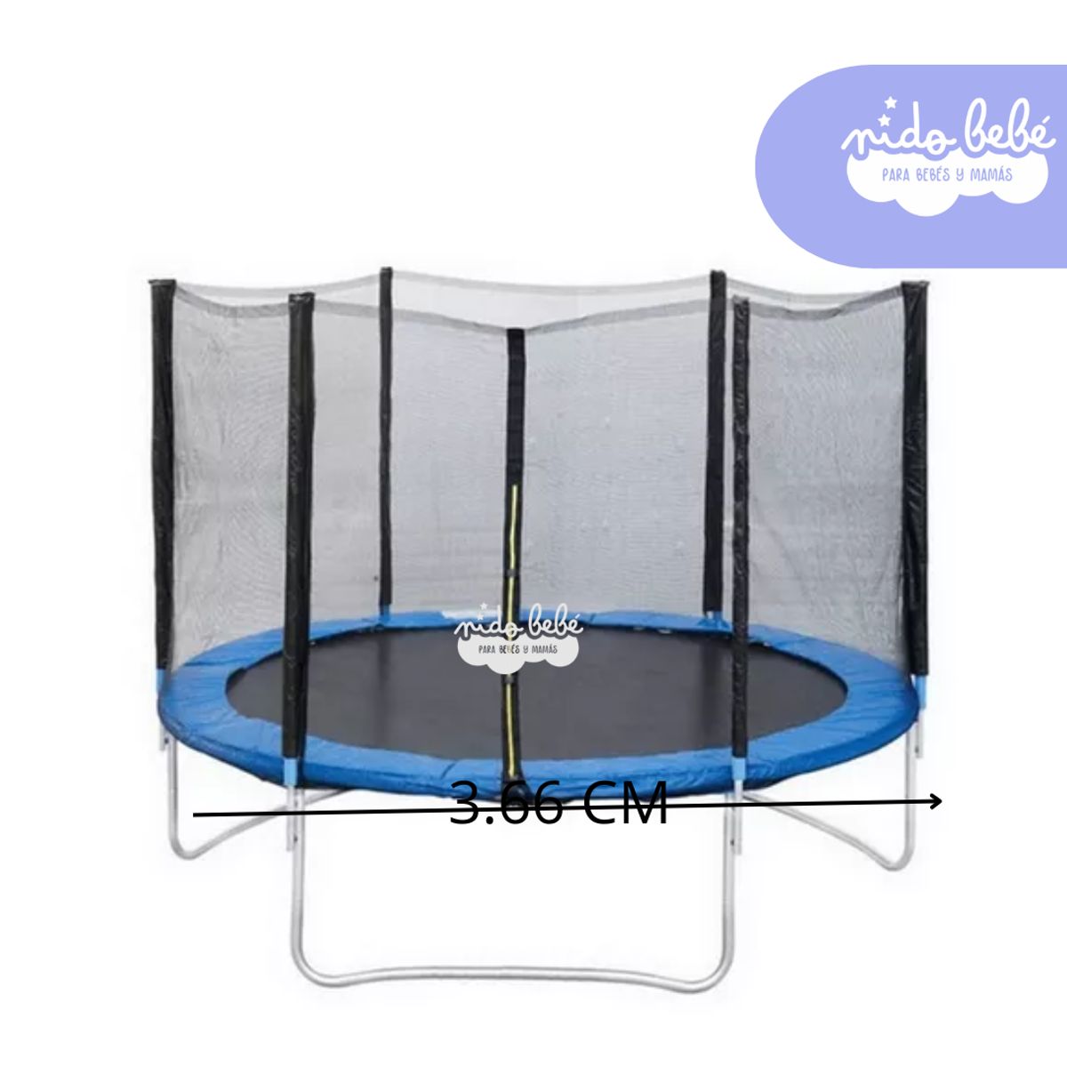EVERBEST - Juego CAMA SALTARINA  12 FT AZUL 3.66CM