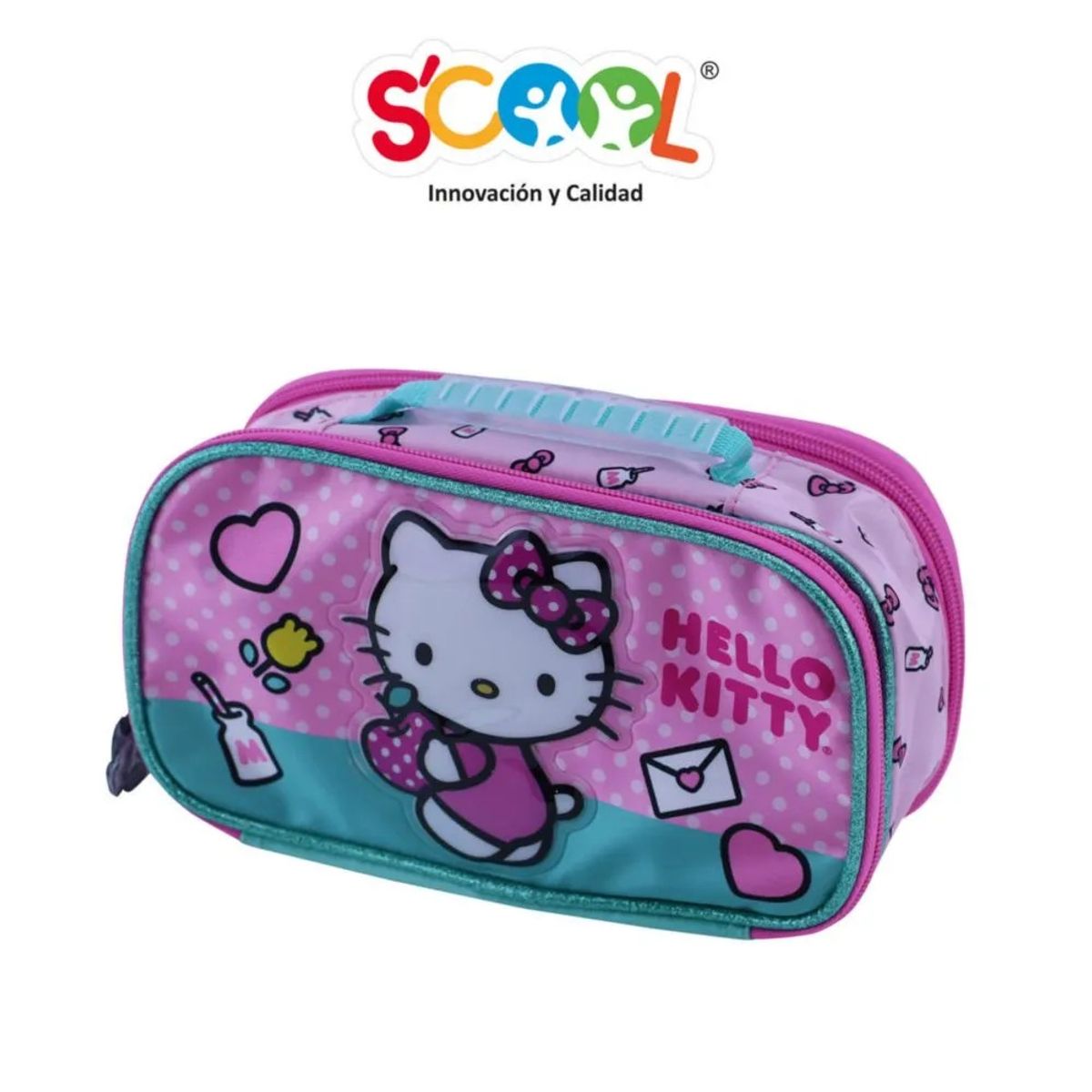 SCOOL - CARTUCHERA REVOLUTION SCOOL MAGIC HELLO KITTY