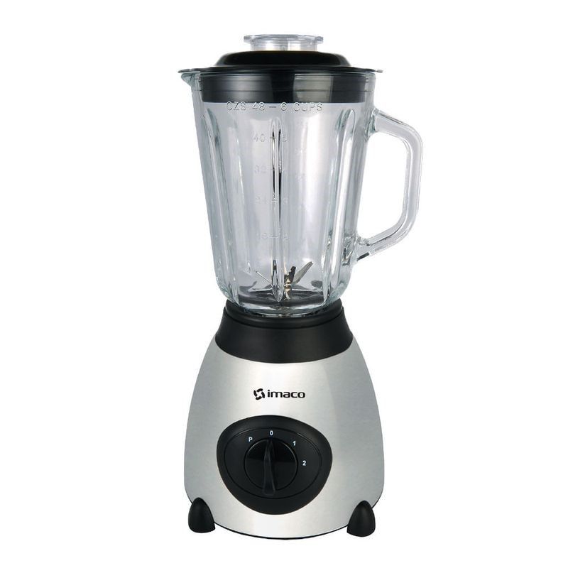 IMACO - LICUADORA IMACO BLS503 1.5L 450 WATTS 6 ASPAS ACERO INOXIDABLE SILVER