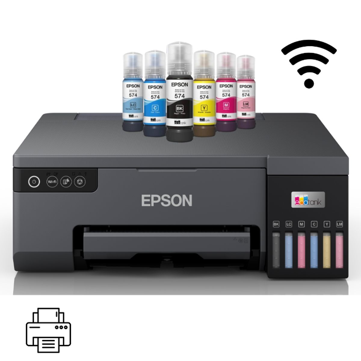 EPSON - Impresora Fotografica Epson L8050 Wifi PVC CD 6 Tintas