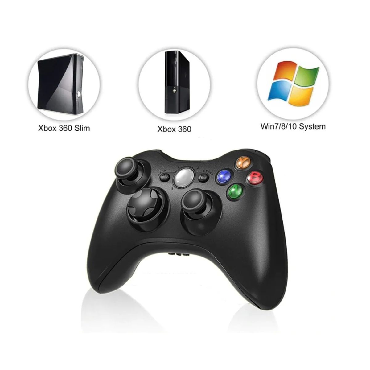 SEISA - Mando Xbox Inalámbrico 360 para Consola PS3 PC con Windows.