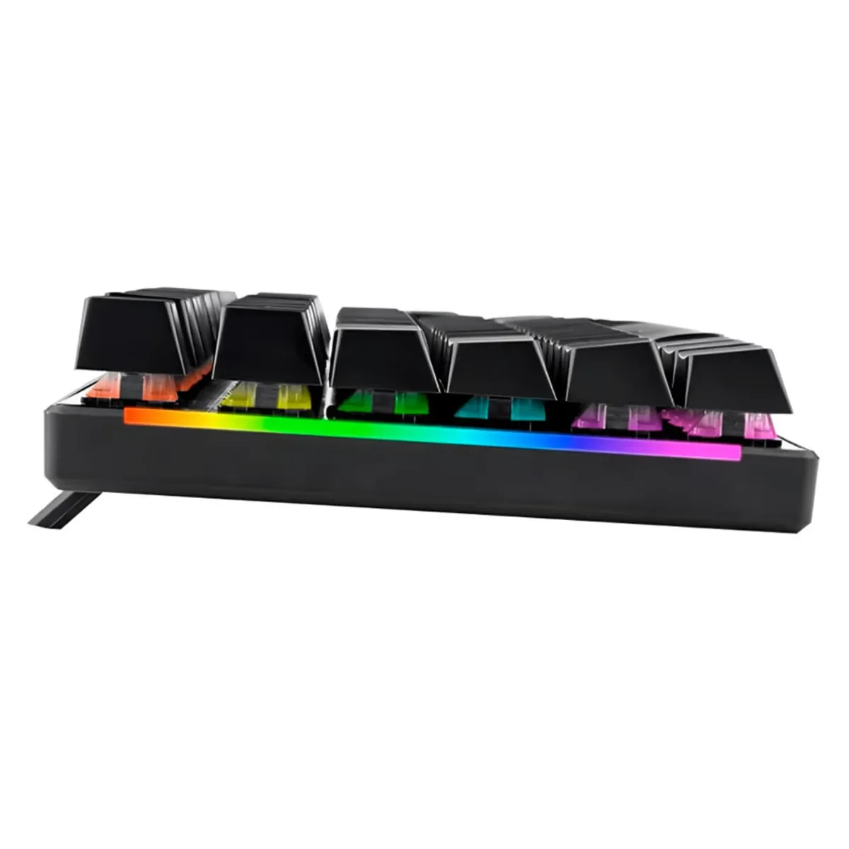 SEISA - Teclado Mecanico RGB con luces Led SEISA gamer DN-K104