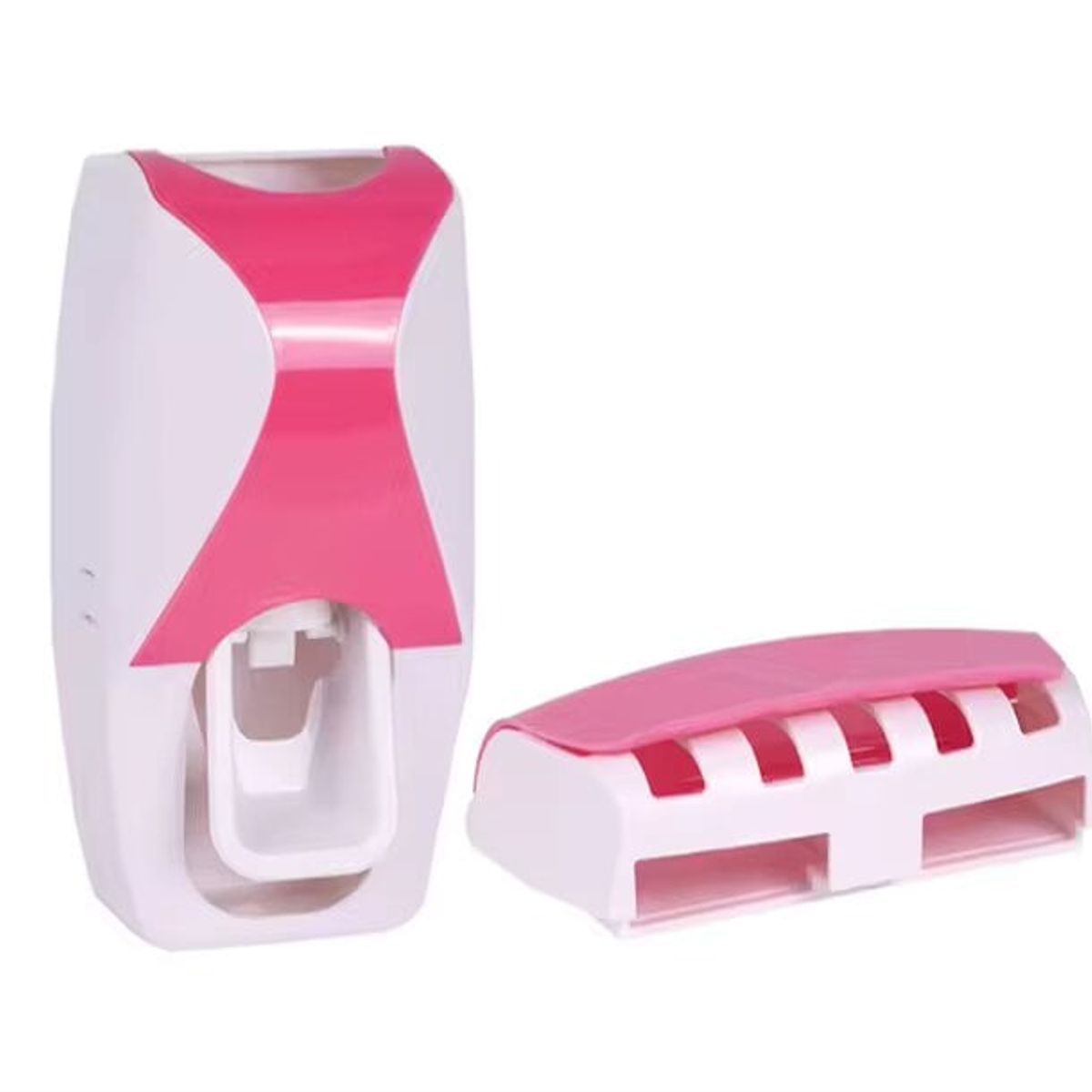 GENERICO - Dispensador De Pasta Dental Porta Cepillos de Dientes Fucsia