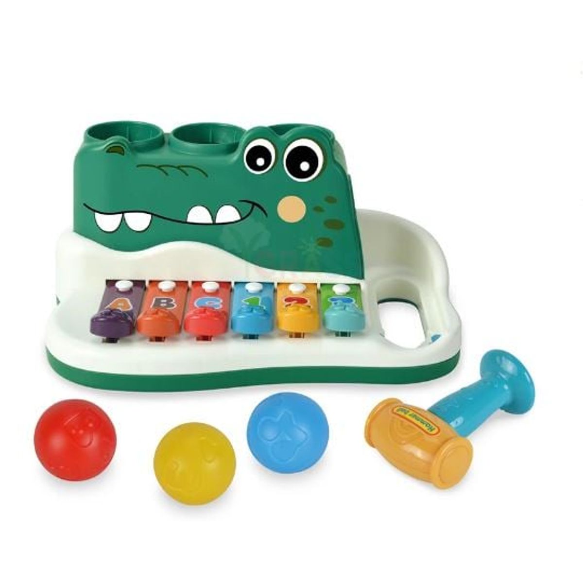 GENERICO - Xilófono Piano Cocodrilo Musical de Actividades Para Bebés
