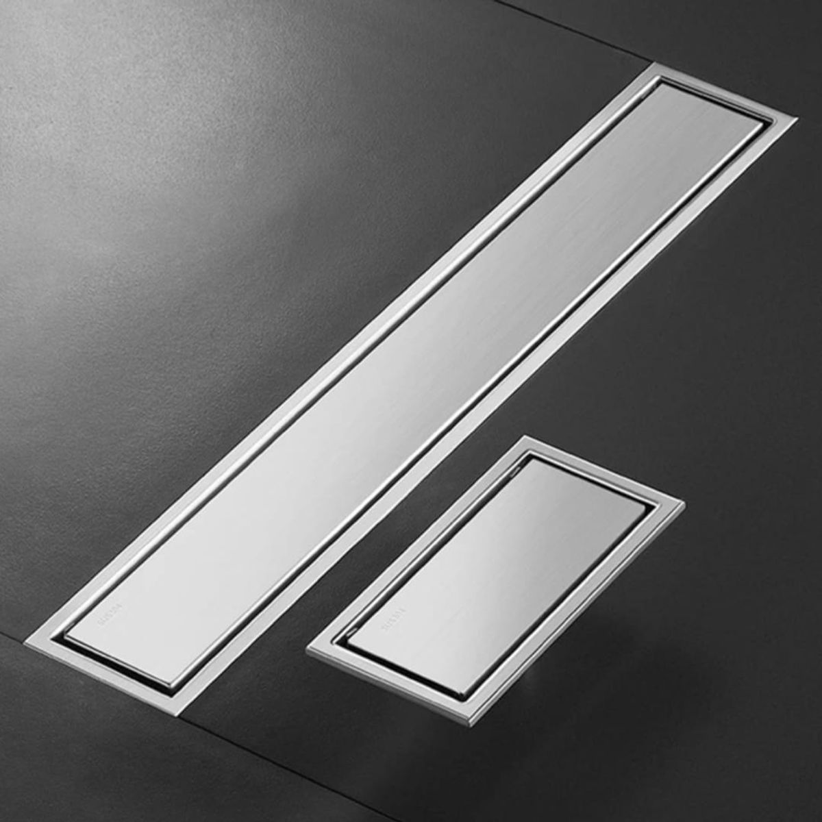 GENERICO - Sumidero Reversible con borde Acero Inoxidable SUS 304 10x50cm