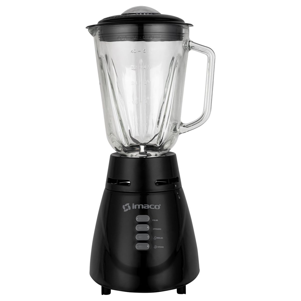 IMACO - Combo licuadora vidrio batidora olla 0.6 litros imaco