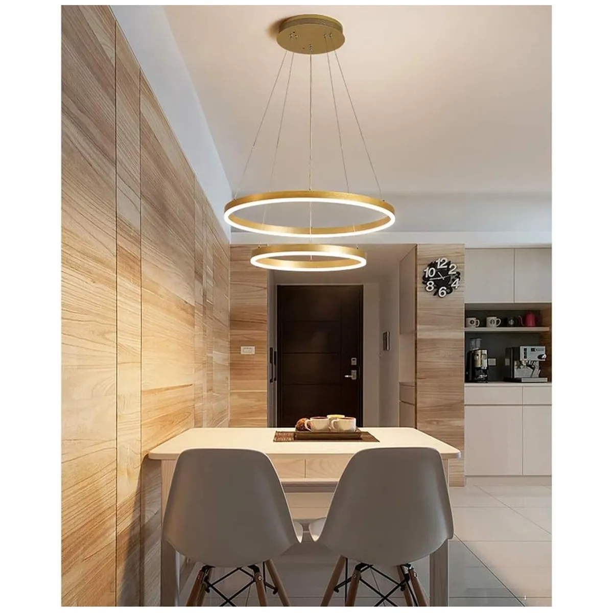 GENERICO - Lámpara Colgante LED Moderna Regulable Incluye control remoto