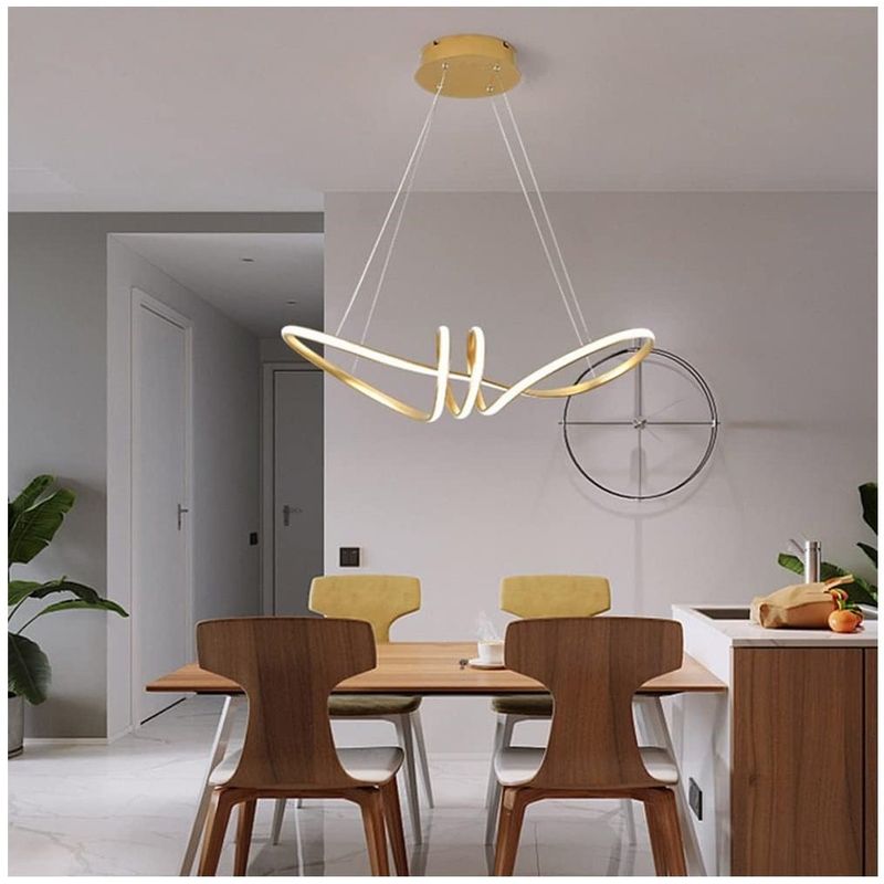 GENERICO - Lámpara Colgante LED Moderna Regulable Incluye control remoto