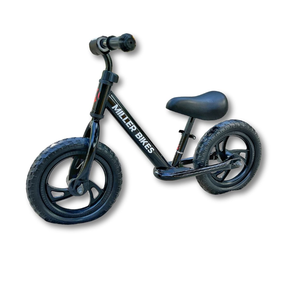 MILLER BIKES - Bicicleta de balance equilibrio MILLER BIKES Aro 12 Negra