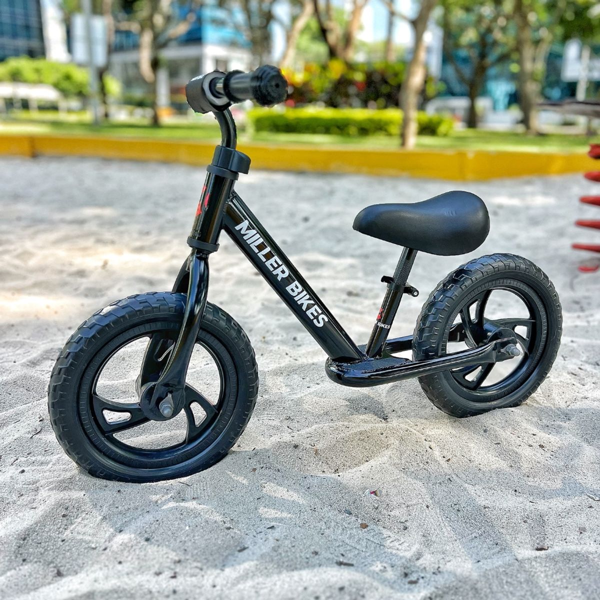 MILLER BIKES - Bicicleta de balance equilibrio MILLER BIKES Aro 12 Negra