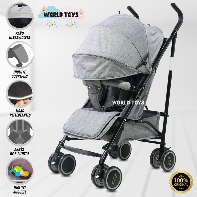 BABY - Coche Bastón de Lujo «SWEET CARY II» Edición Limitada Gray