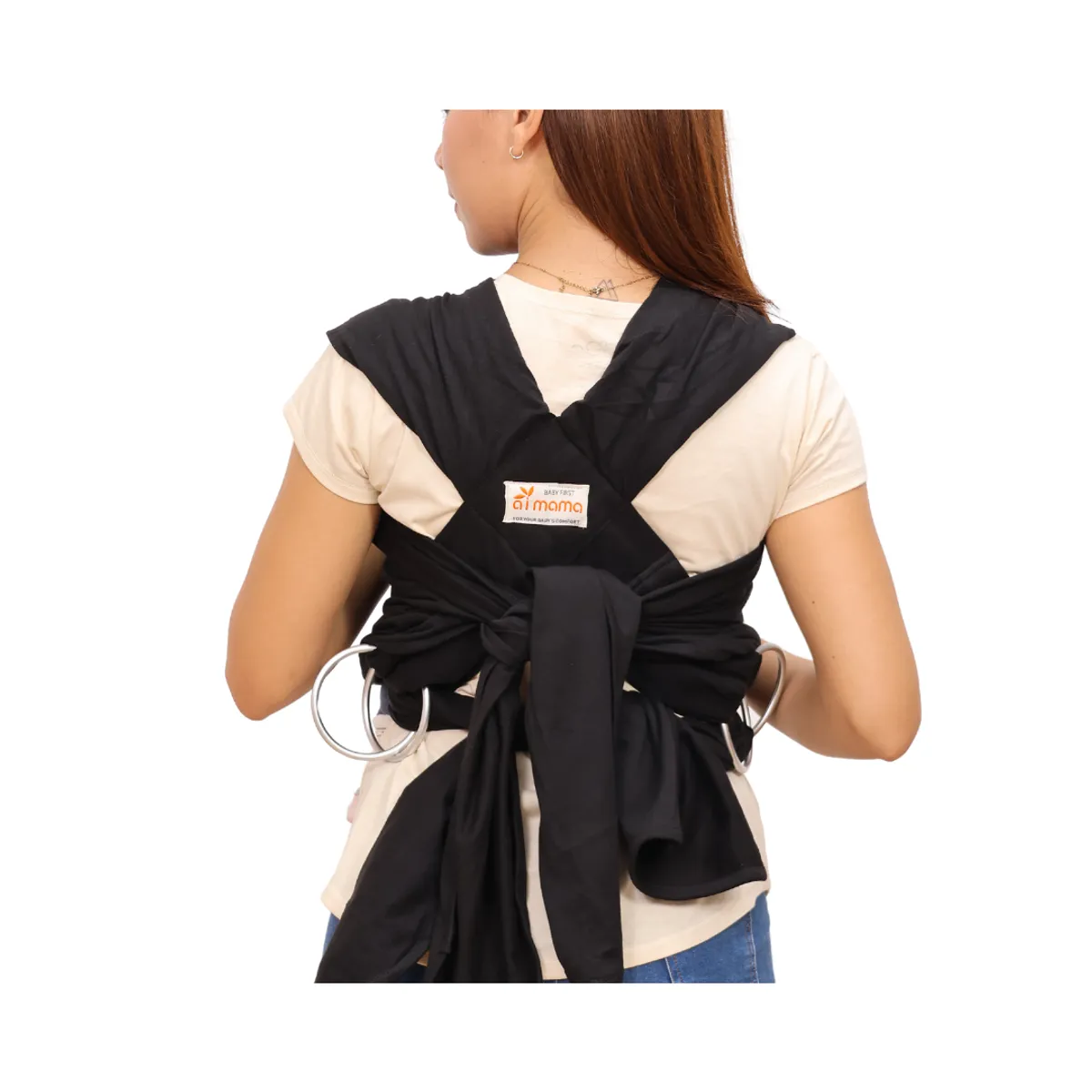 AIMAMA - fular Pre Armado color Negro