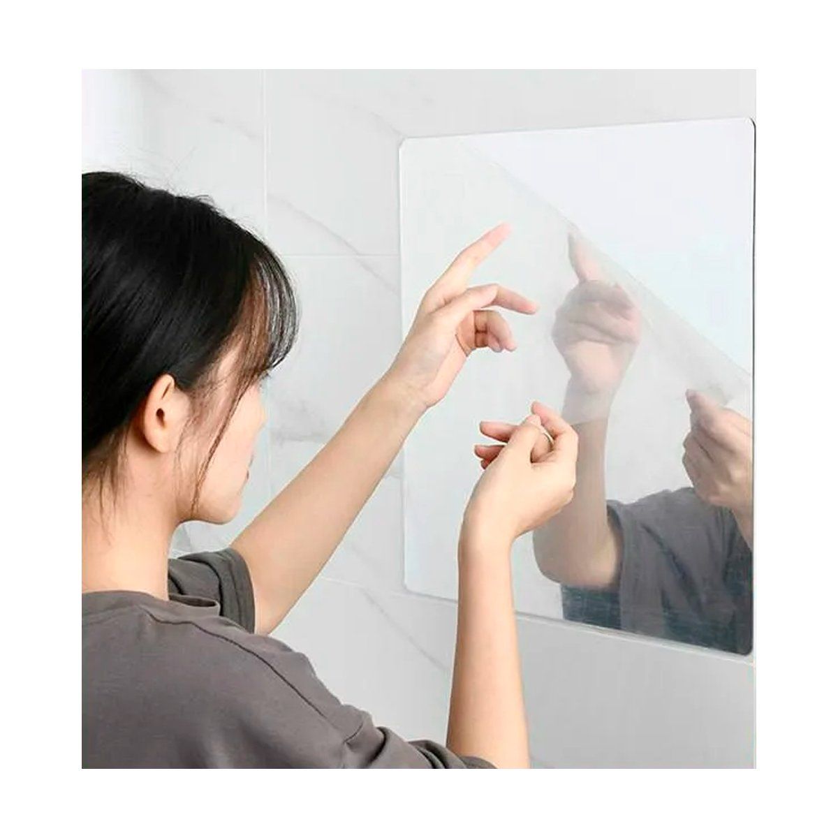GRETAIL - Espejo Adhesivo Cuadrado Decorativo 30cm x 30cm