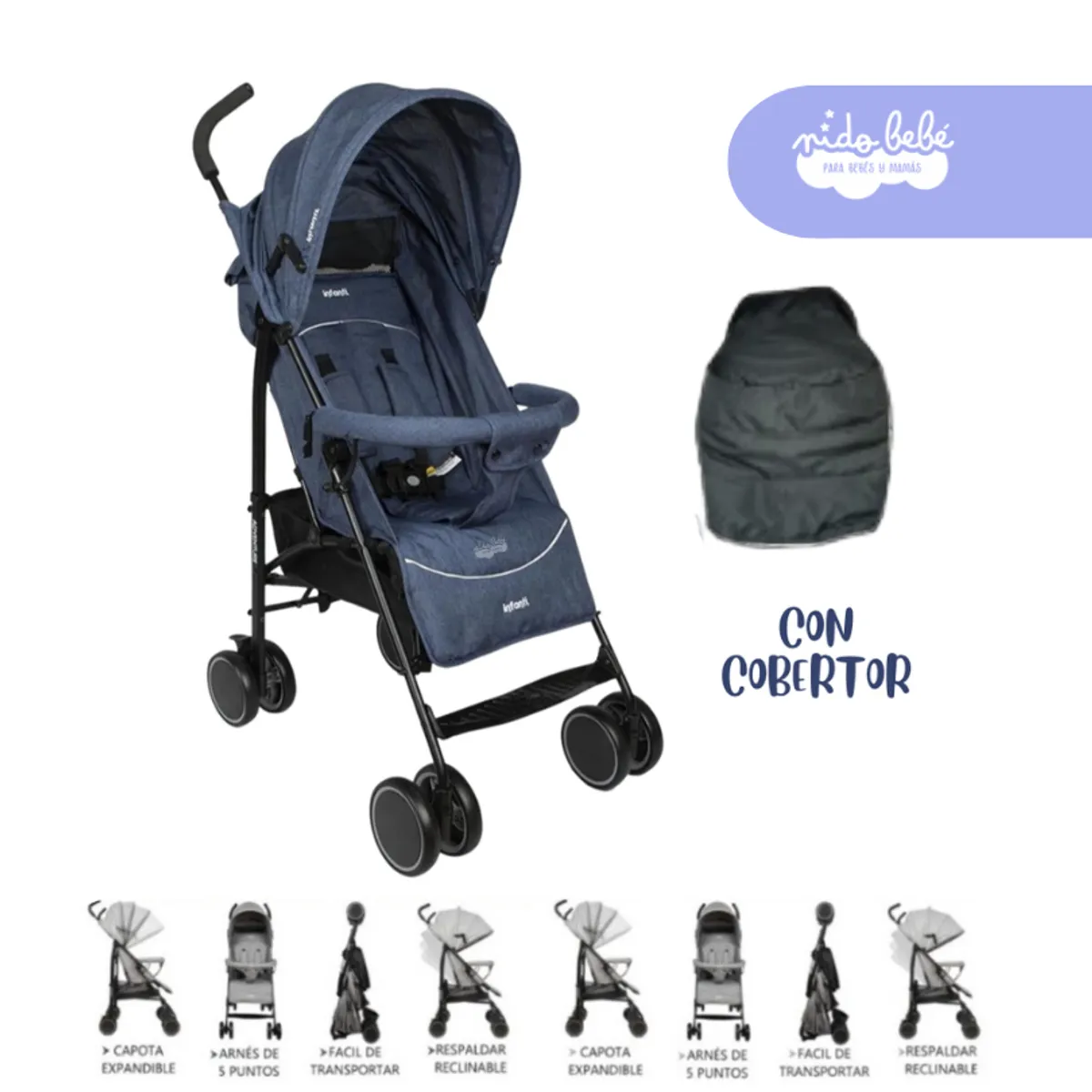 GENERICO - Coche Coche Baston Adventure color Azul