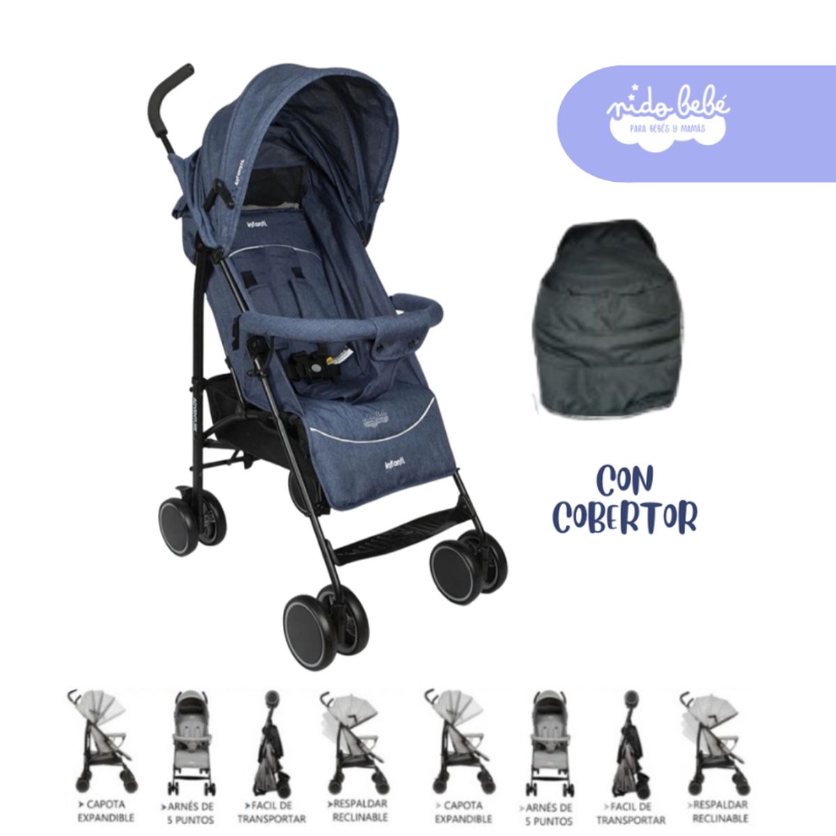 GENERICO - Coche Coche Baston Adventure color Azul