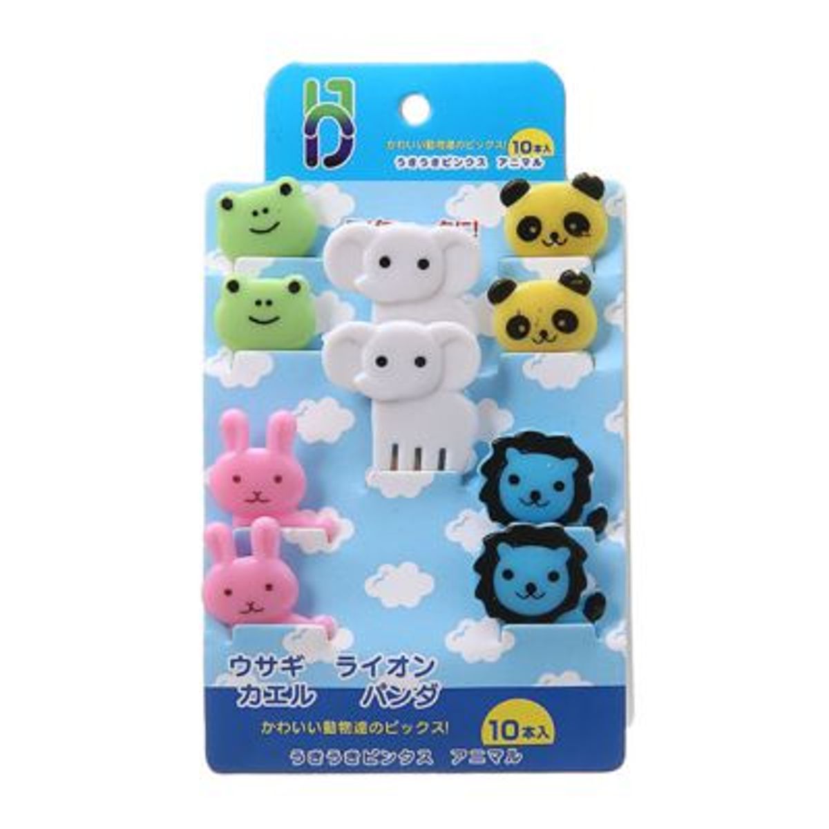 GENERICO - 10 Mini tenedores con adorno de animales para postres