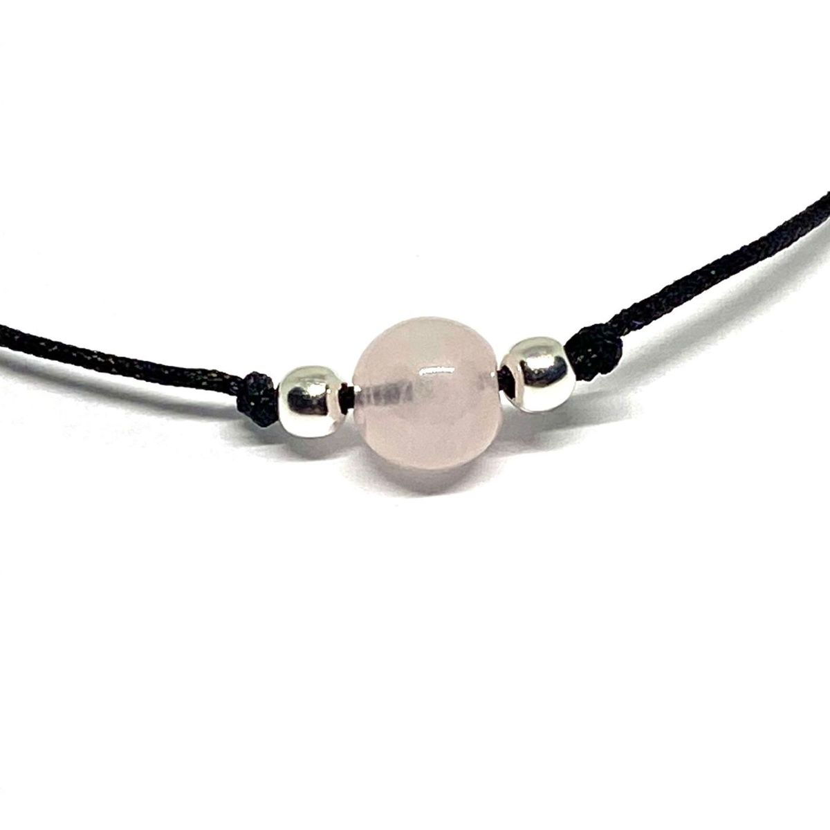 ESPIRAL ROJO - Pulsera Cuarzo Rosa - Enseña Compasión y Perdón