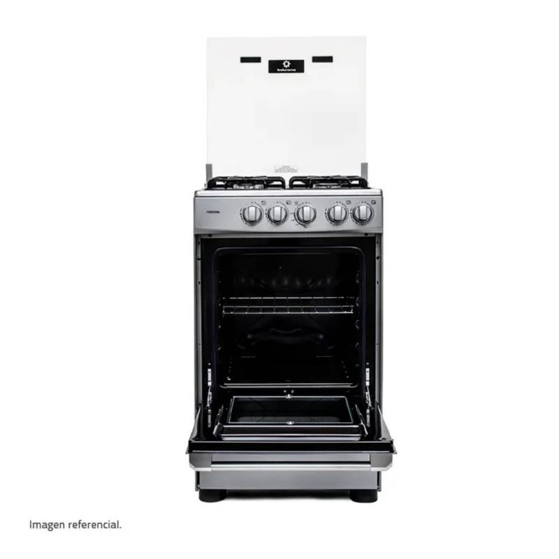 INDURAMA - Cocina a Gas INDURAMA 4 Quemadores FONTANA Gris