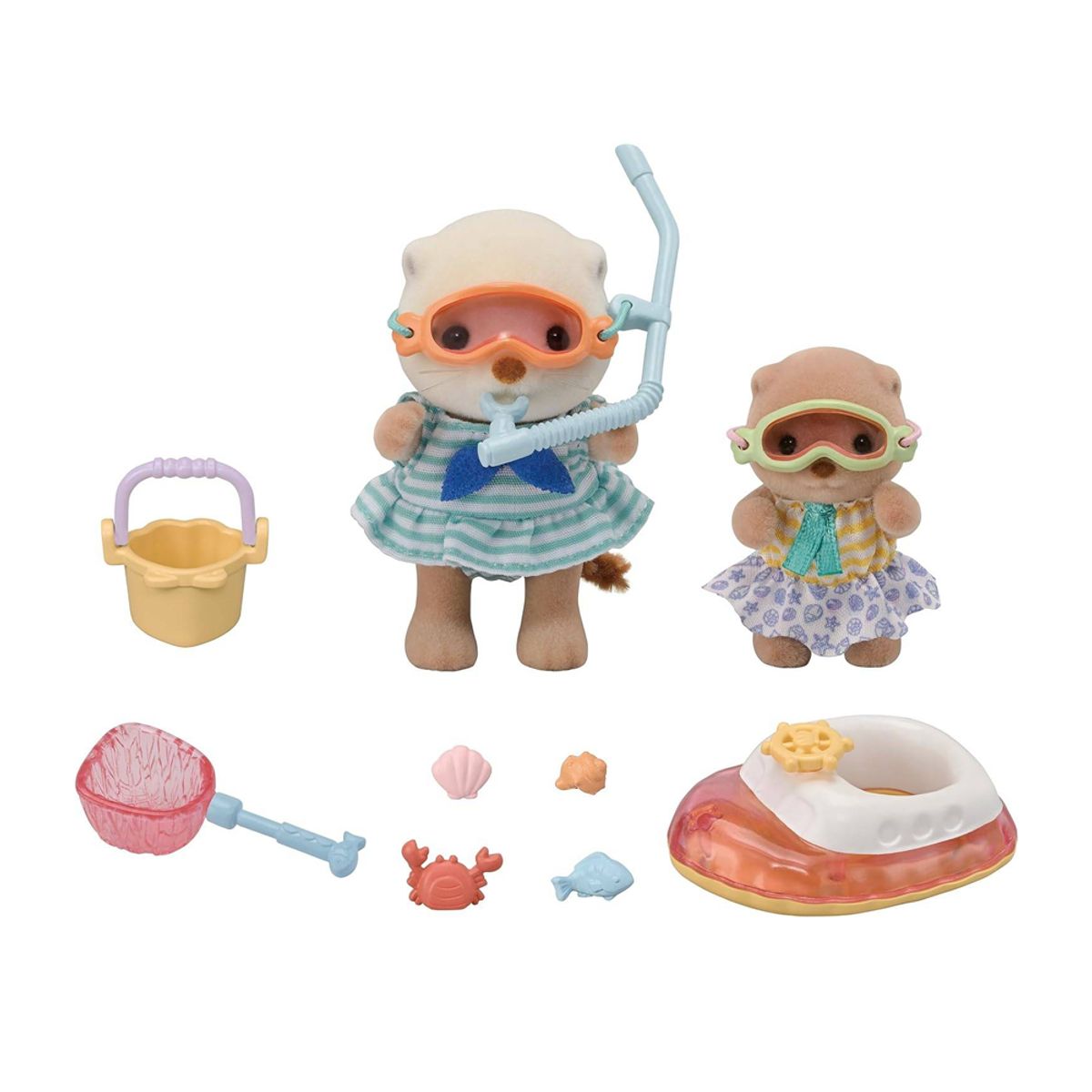 SYLVANIAN FAMILIES - Sylvanian Families Hermanos Nutria con Set de Juego