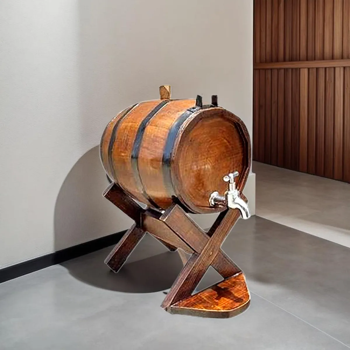 GENERICO - Barril de madera Bar comedor cerveza vinos 20 litros