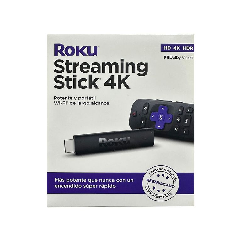 ROKU STREAMING STICK 4K 3820MX 4K ULTRA HD REACONDICIONADO. ROKU ...