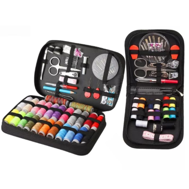 GENERICO - Kit De Costura Hilos Con Estuche Grande Y Chico Portátiles