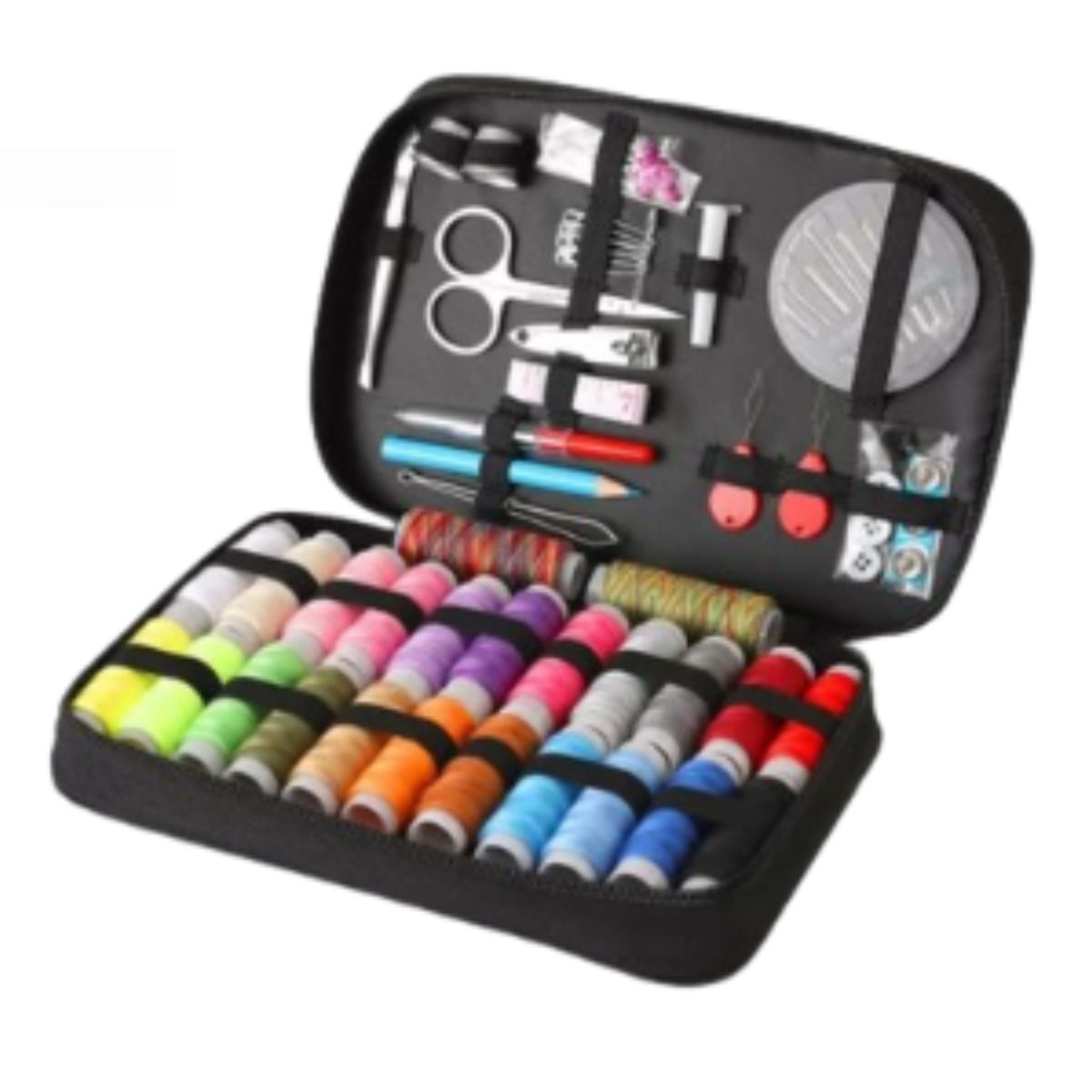 GENERICO - Kit De Costura Hilos Con Estuche Grande Y Chico Portátiles