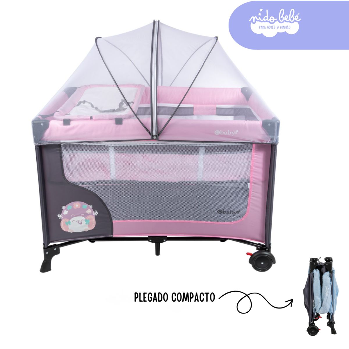 EBABY - CUNA CORRAL DREAM EBABY ROSA