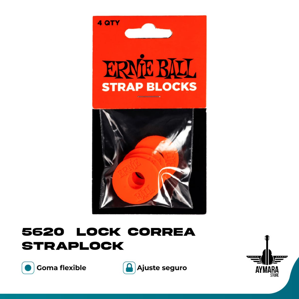ERNIE BALL - Ernie Ball 5620 Lock Correa Straplock