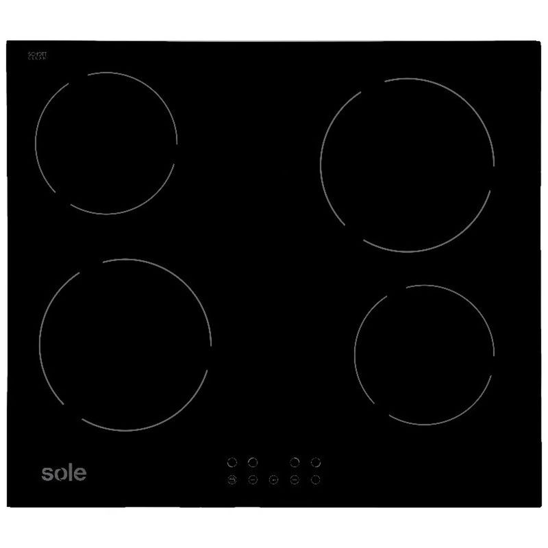 SOLE - Cocina Empotrable Sole 021 Vitrocerámica 4 quemadores.