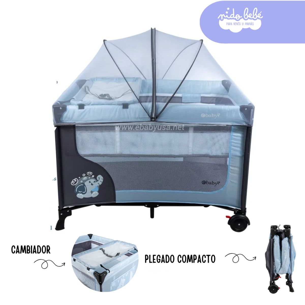 EBABY - CUNA CORRAL DREAM EBABY CELESTE