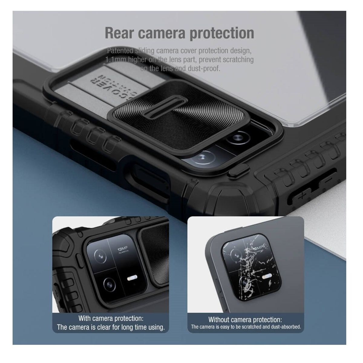 NILLKIN - Para Xiaomi Mi Pad 6 / 6 Pro - Case Funda Nillkin Camshield Negro