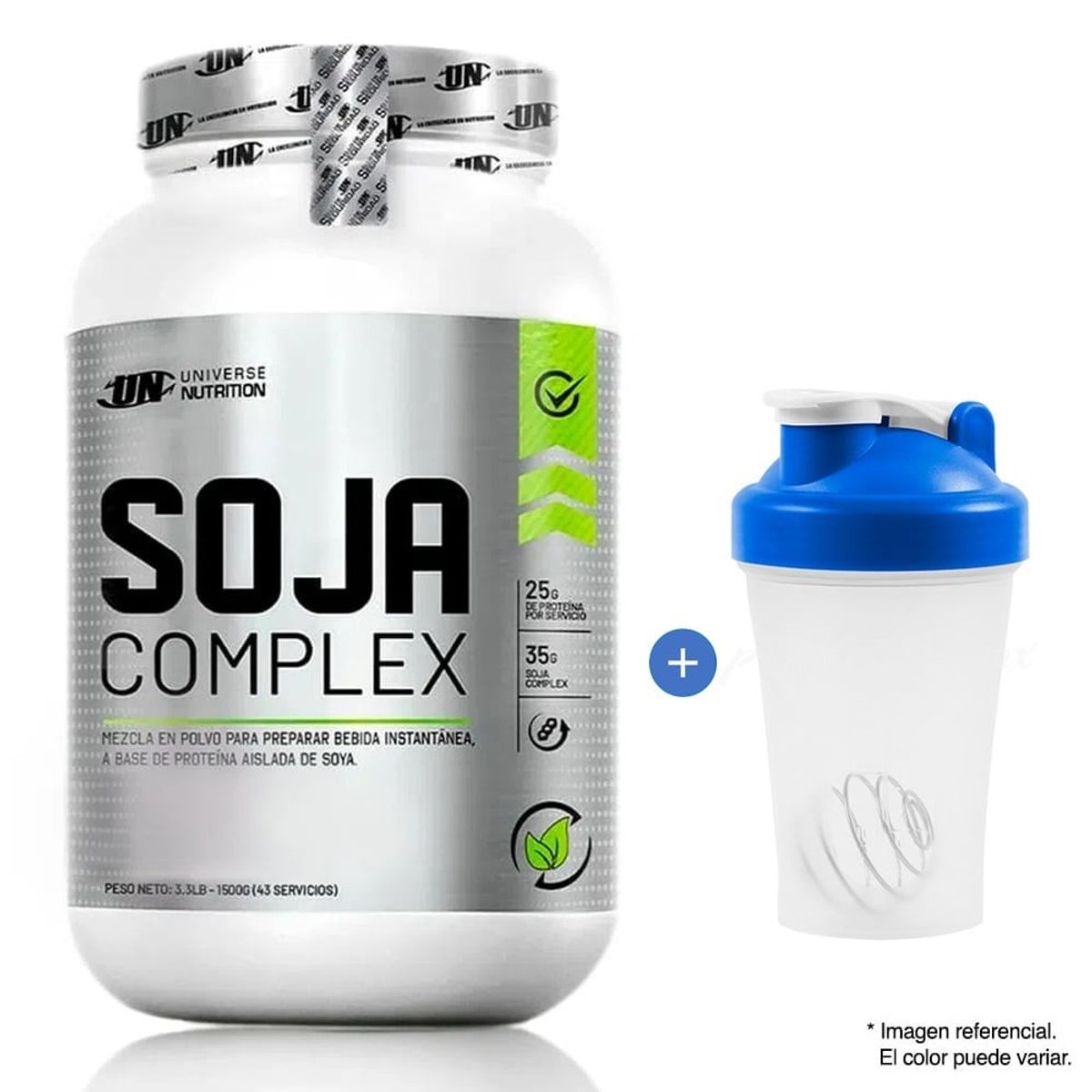 Universe Nutrition - Proteína Universe Nutrition Soja Complex 1.5 kg Chocolate + Shaker