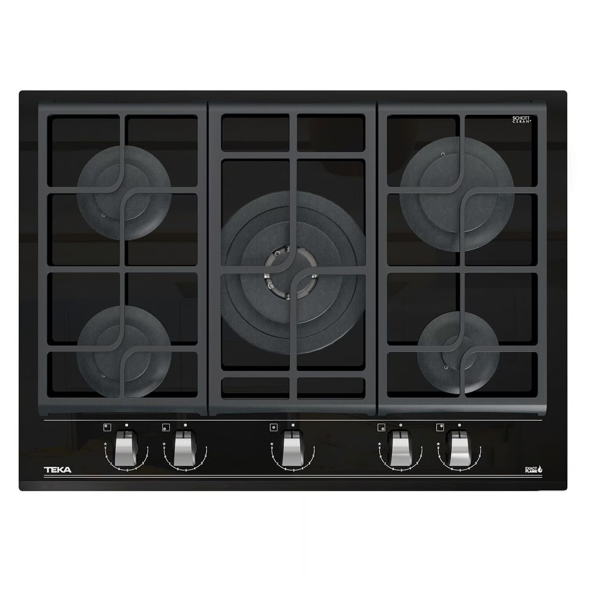 TEKA - Encimera Empotrada Cristal Gas Gzc 75330 Xbb.