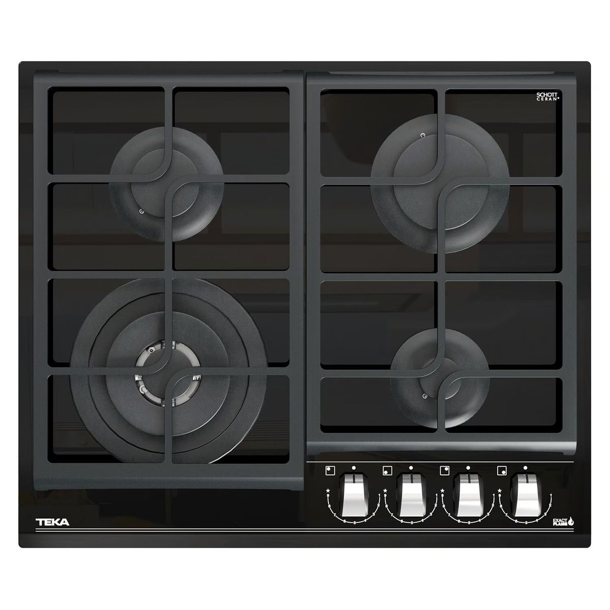 TEKA - Encimera Empotrada Cristal Gas Gzc 64320 Xb.