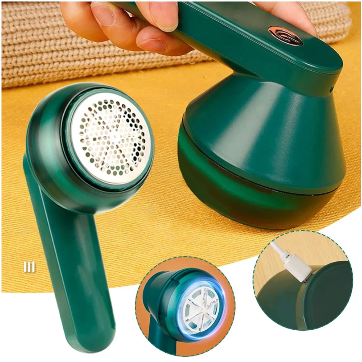 INSPIRA MARKET - Removedor eléctrico quita pelusas para ropa