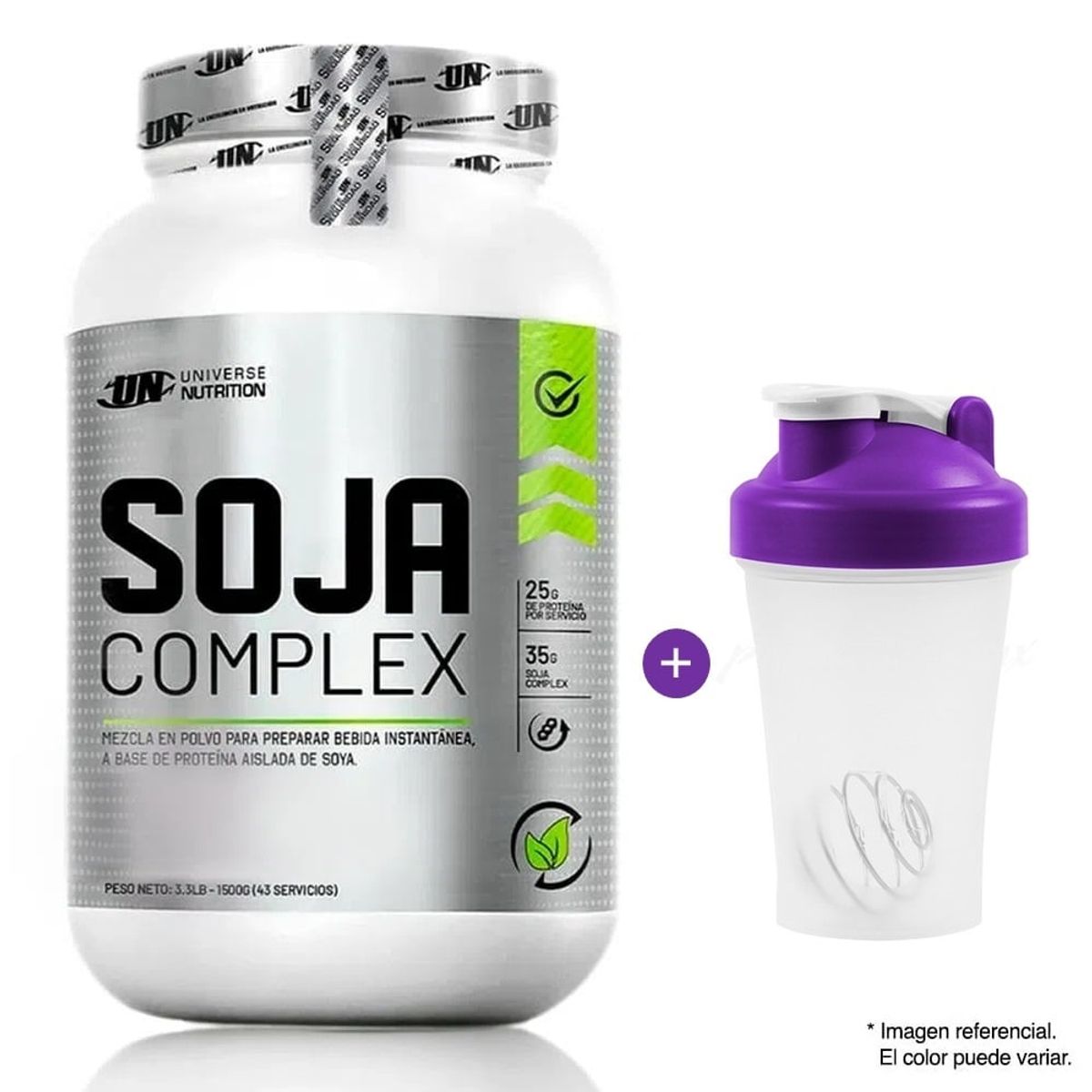 UNIVERSE NUTRITION - PROTEÍNA SOJA COMPLEX 1.5 KG VAINILLA UNIVERSE NUTRITION